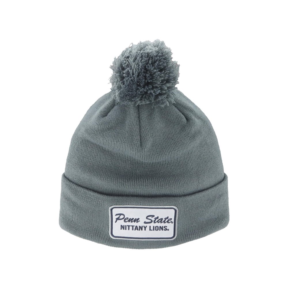 ZHATS Standard NCAA Officially Licensed Pom Beanie Patch Brick Gray, Grey, One Size