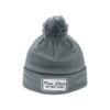 ZHATS Standard NCAA Officially Licensed Pom Beanie Patch Brick Gray, Grey, One Size view 1