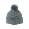ZHATS Standard NCAA Officially Licensed Pom Beanie Patch Brick Gray, Grey, One Size view 2