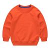 Boys Girls Sweatshirts Kids Toddler Solid Long Sleeve Pullover Crewneck Tops Shirts Fall Winter (Orange, 2-3 Years) view 1