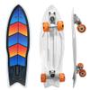 Surfskate Kids Skateboard Surf Skate Trucks for Kids Front Caster Wheel Rotates Easily for Children Great Pumping Power Heavy Duty Trucks in Rear Graphics on Grip Tape 31 Long X 9 Wide view 1
