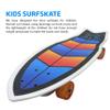 Surfskate Kids Skateboard Surf Skate Trucks for Kids Front Caster Wheel Rotates Easily for Children Great Pumping Power Heavy Duty Trucks in Rear Graphics on Grip Tape 31 Long X 9 Wide view 2