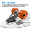 Surfskate Kids Skateboard Surf Skate Trucks for Kids Front Caster Wheel Rotates Easily for Children Great Pumping Power Heavy Duty Trucks in Rear Graphics on Grip Tape 31 Long X 9 Wide view 4