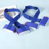 BOXOB 2 Pairs Ski Fastener Tapes, Adjustable Ski Boot Straps with Protector Pads Ski Carrier Straps Ski Wraps Ties Gear Storage for Ski Poles Boards Carrying Outdoor Winter Sports Accessories (Blue) view 3