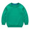 Boys Girls Sweatshirts Kids Toddler Solid Long Sleeve Pullover Crewneck Tops Shirts Fall Winter (Green, 6-7 Years)