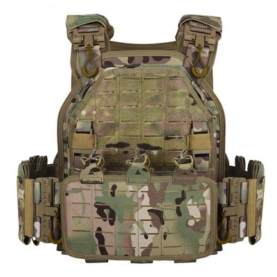 vAv YAKEDA Quick Release Tactical Laser-Cutting Vest Multicam Lightweight Vest (US, Alpha, One Size, Regular, Regular, CP)