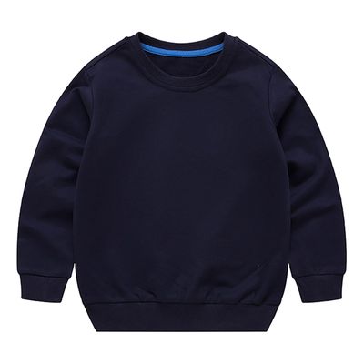 Boys Girls Sweatshirts Kids Toddler Solid Long Sleeve Pullover Crewneck Tops Shirts Fall Winter (Black, 3-4 Years)