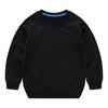 Boys Girls Sweatshirts Kids Toddler Solid Long Sleeve Pullover Crewneck Tops Shirts Fall Winter (Black, 3-4 Years) view 2