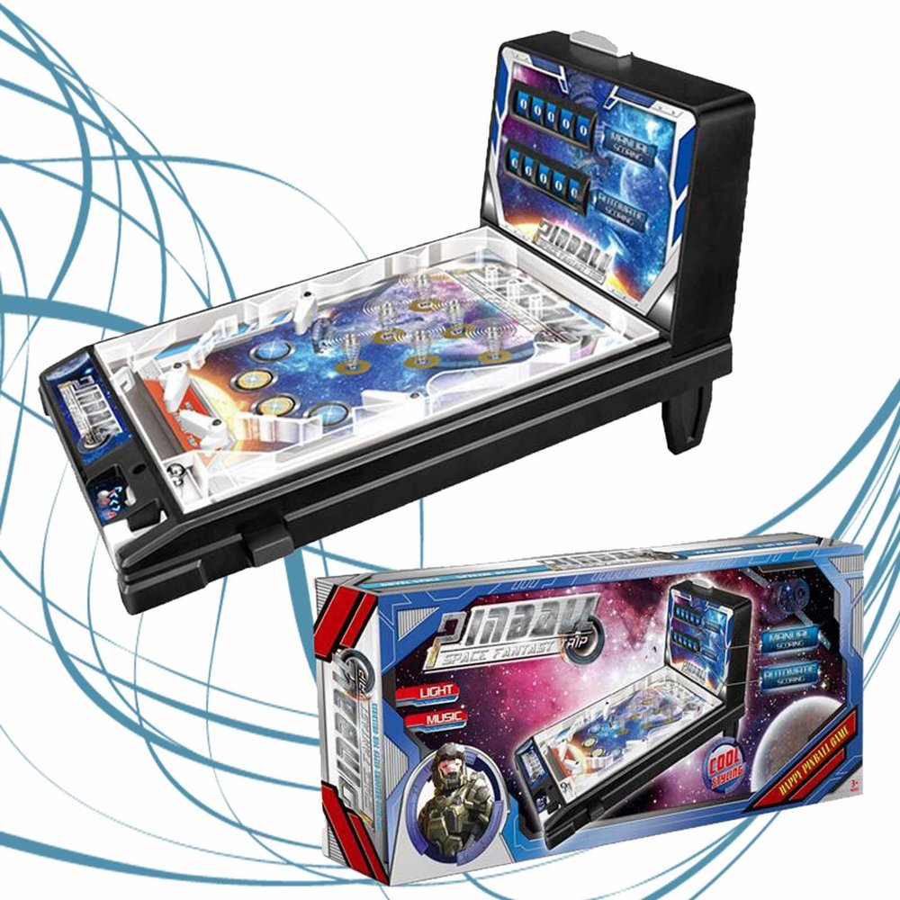 HALFS Electronic Pinball Tabletop Game for Children and Family, Ideal for Birthday with Sound, Flashing Lights, Ages 144+ to 180