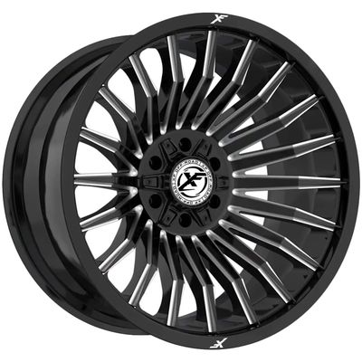 XF Off-Road XF-231 26x14 6x135 6x139.7-76 Cb 106.4 Gloss Black & Milled