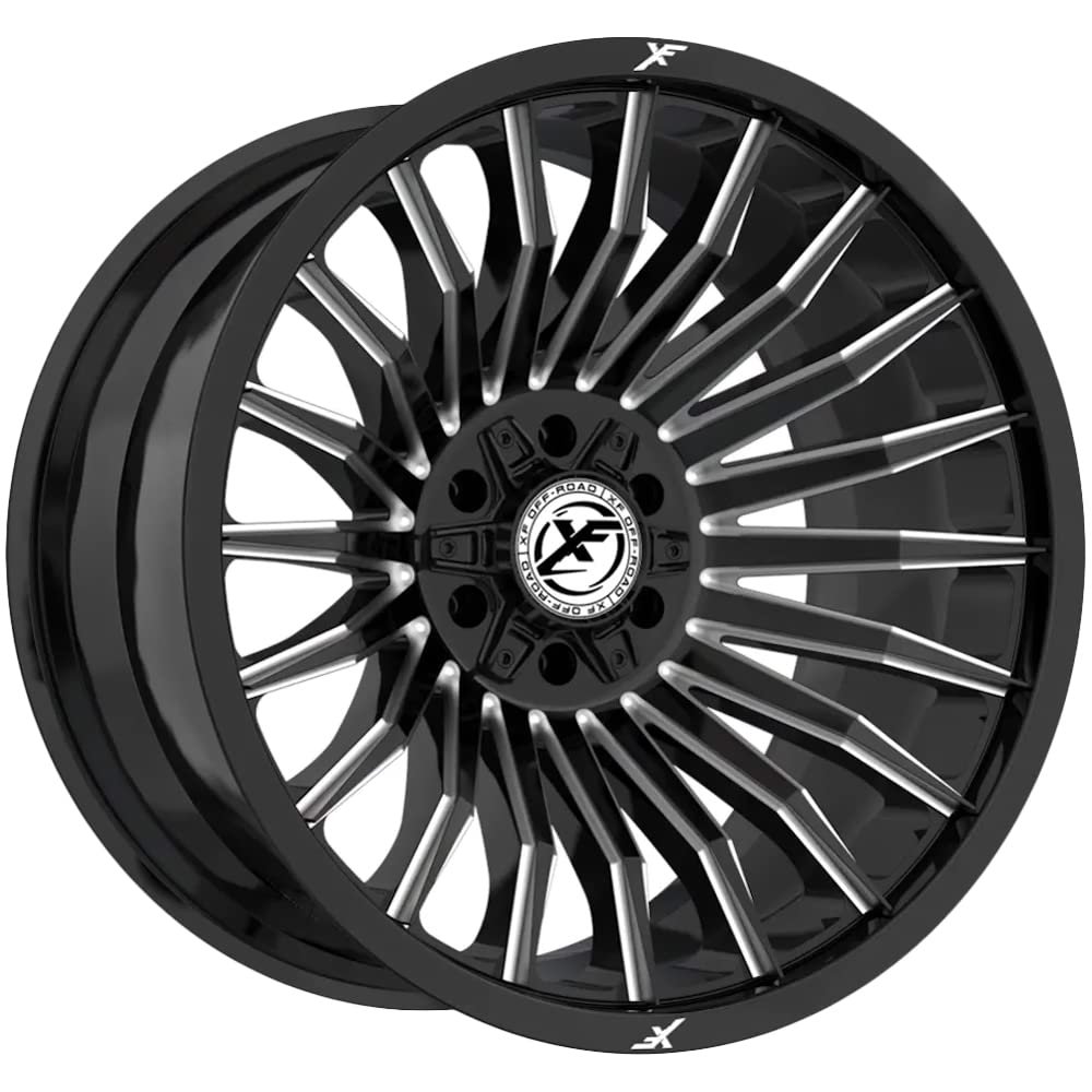 XF Off-Road XF-231 26x14 6x135 6x139.7-76 Cb 106.4 Gloss Black & Milled