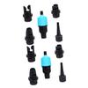 Amosfun 2pcs Inflatable Pool Pump Adapter Set Air Connector for Boards Kayaks Inflatable Boats and Beds and Easy to Install