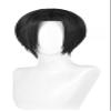 TEDPRBGE Anime Copslay Wig - Black Layered Wig with Bangs, Heat Resistant, 11 inches view 1
