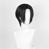 TEDPRBGE Anime Copslay Wig - Black Layered Wig with Bangs, Heat Resistant, 11 inches view 2