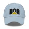 RIVEMUG Funny Dog Curved Bill Cap Relaxed Fit Low Crown Adjustable Dad Hat Light Blue view 2