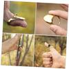 OFFSCH 1 Set Wear-Resistant Archery Thumb Ring Brass Finger Guard Thumb Draw Ring for Archery view 3