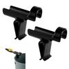 2pcs Bucket Fishing Rod Holders, Ice Fishing Pole Holders Reliable Bucket Rod Holder for Fishing Bucket Rod Rack for Almost Any Ice Rods on Your Bucket(Black) view 1