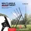 BALWONER 6 x 4 ft 5 Angles Adjustable Pitch Back Baseball Softball Lacrosse Volleyball Rebound Bounce Back Net with Strike Zone Black view 4