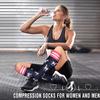 6 Pack Copper Compression Socks for Women and Men Circulation-Best Support for Medical,Running,Nursing,Athletic view 2