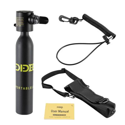 0.5 Litre Scuba Mini Oxygen Cylinder Scuba Diving Gear for Divers Portable Diving Oxygen Cylinder Kit for 5-10 Minutes of Underwater Breathing Used for Underwater Expeditions Breathing Training