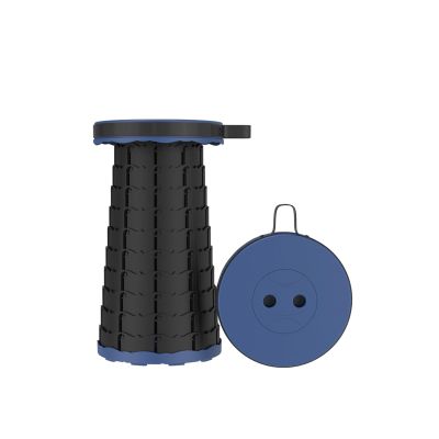 Upgraded Portable Collapsible Telescopic Stool, Sturdy Foldable Stool with Load Capacity of 330lbs, Retractable Camping Stool for Hiking, Fishing Tours BBQ Parties Indoor & Outdoor Activities ( Color
