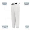 Augusta Sportswear Youth Gamer Classic Baseball Pant White S view 4