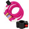 Chain Lock,Cycling Lock Padlock, Security Combination Steel Wire Bike Motorbike Code Lock Anti-Theft Cable Lock Spiral Lock-Black (Color : Red) (Color : Red) view 2