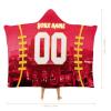 Unickque7 Custom Football City Night Skyline Hooded Blankets Personalized with Name Wearable Flannel Blankets Gifts 50" x 40",60" x 50",80" x 60" view 2