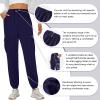 YOYOYOGA Women's Joggers Pants Pockets Sweatpants Drawstring High Waisted Sweatpants Lounge Workout Running Track PantsNavy Blue,XL view 4