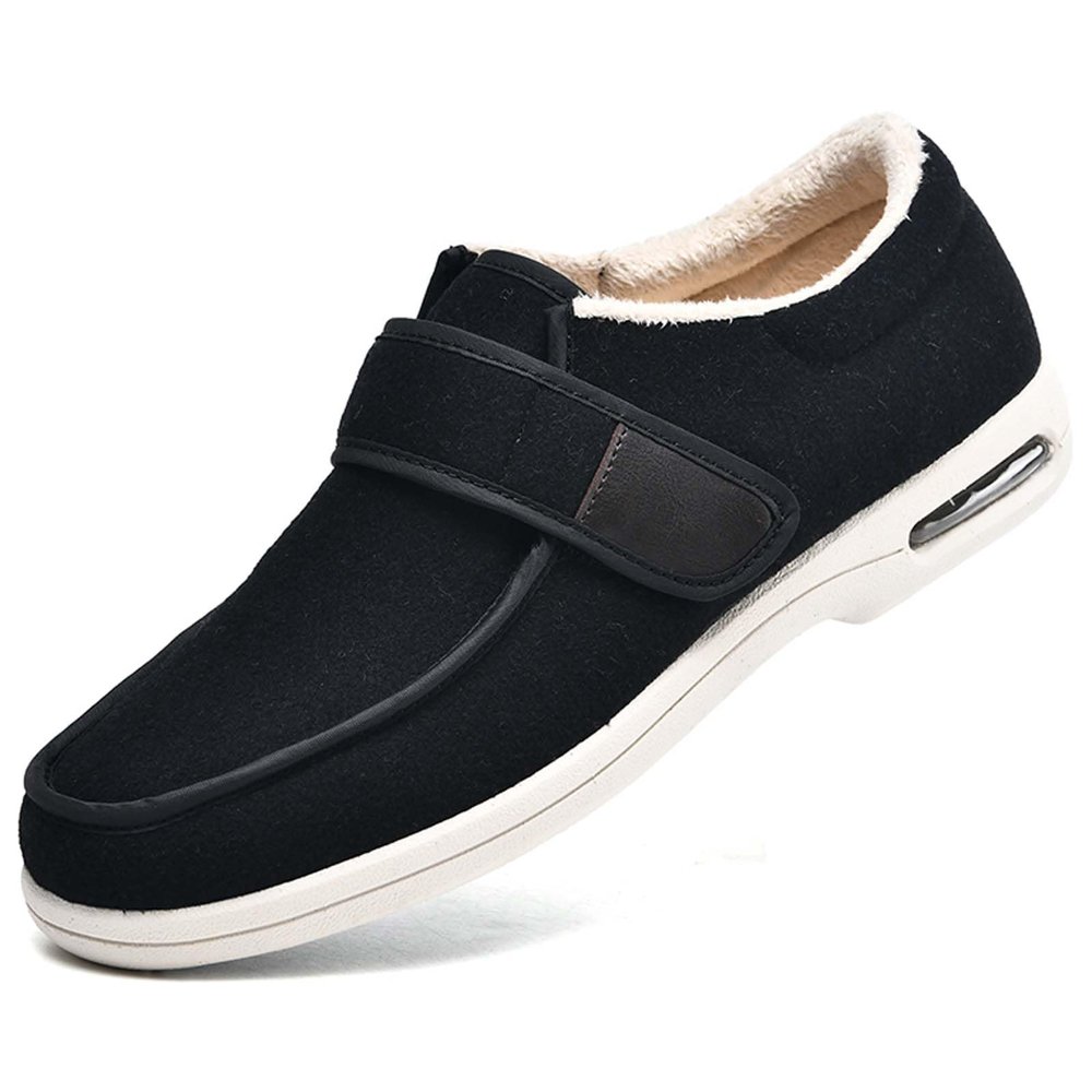 bumuam Men's Diabetic Shoes Extra Wide Width,Unisex Walking Shoes with Arch Support, Adjustable Closure Extra Wide Widths Orthopedic Boots for Swollen Feet Men 8.5/Women 9.5