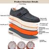 bumuam Men's Diabetic Shoes Extra Wide Width,Unisex Walking Shoes with Arch Support, Adjustable Closure Extra Wide Widths Orthopedic Boots for Swollen Feet Men 8.5/Women 9.5 view 2