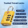 SURE LOCK TSA Approved Luggage Lock  3-Digit Resettable Combination Padlock with Open Alert Red Dot, Large Easy-Read Dials for Suitcases, Backpacks, Gym & School Lockers(Yellow 4 pk) view 4