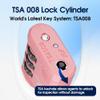 SURE LOCK TSA Approved Luggage Lock  3-Digit Resettable Combination Padlock with Open Alert Red Dot, Large Easy-Read Dials for Suitcases, Backpacks, Gym & School Lockers(Pink 2 pk) view 2