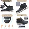 bumuam Lightweight Walking Sneakers,Men's Warm Wide Width Diabetic Shoes, Warm High-top Adjustable Closures Slippers for Elderly Arthritis Edema Men 9/Women 10 view 3