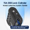 SURE LOCK TSA Approved Luggage Lock  3-Digit Resettable Combination Padlock with Open Alert Red Dot, Large Easy-Read Dials for Suitcases, Backpacks, Gym & School Lockers(Black 6 pk) view 3