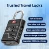 SURE LOCK TSA Approved Luggage Lock  3-Digit Resettable Combination Padlock with Open Alert Red Dot, Large Easy-Read Dials for Suitcases, Backpacks, Gym & School Lockers(Black 6 pk) view 4