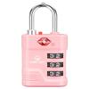 SURE LOCK TSA Approved Luggage Lock  3-Digit Resettable Combination Padlock with Open Alert Red Dot, Large Easy-Read Dials for Suitcases, Backpacks, Gym & School Lockers(Pink 1 pk) view 1