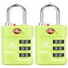 SURE LOCK TSA Approved Luggage Lock  3-Digit Resettable Combination Padlock with Open Alert Red Dot, Large Easy-Read Dials for Suitcases, Backpacks, Gym & School Lockers view 1