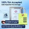 SURE LOCK TSA Approved Luggage Lock  3-Digit Resettable Combination Padlock with Open Alert Red Dot, Large Easy-Read Dials for Suitcases, Backpacks, Gym & School Lockers view 2