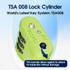 SURE LOCK TSA Approved Luggage Lock  3-Digit Resettable Combination Padlock with Open Alert Red Dot, Large Easy-Read Dials for Suitcases, Backpacks, Gym & School Lockers view 3