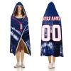 Unickque7 Custom Hockey City Night Skyline Hooded Blankets Personalized with Name Wearable Flannel Blankets Gifts 50" x 40",60" x 50",80" x 60" view 3