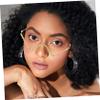 balacoo Sparkling Rhinestone Eyeglasses Frame for Parties Punk Decorative Glasses Frame Lightweight and Unique Design for Festivals and Costumes view 4