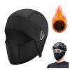Ice Silk Face Protection Cycling Hood, Unisex Winter Balaclava Ski Mask Full Face Shield for Windproof Warmth Sun Protection (US, Alpha, One Size, Black) view 1