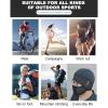 Ice Silk Face Protection Cycling Hood, Unisex Winter Balaclava Ski Mask Full Face Shield for Windproof Warmth Sun Protection (US, Alpha, One Size, Black) view 2