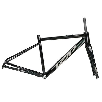 TUJISEK Road Bike Frame Aluminum Alloy Frameset with Carbon Fiber Fork 45.8/50.5/55.3/60CM XC Frame Disc Brake Thru Axle 12 * 142mm Internal Routing for 700C Wheels (Color : Black, Size : 45.8CM)