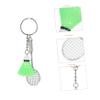 BESPORTBLE 6pcs Badminton Racket Key Chain Birdie Pendant Quality Material Long Life view 3