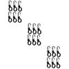 BESPORTBLE 18pcs Silicone Water Bottle Carrier Clip Kettle Hook Holder for Outdoor Activities for Hiking Camping and Climbing Black view 1