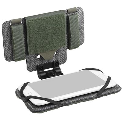 Let Me Be Airsoft Plate Carrier Molle Phone Carrier Outdoor Lightweight Navigation BoardWide Angle Foldable Phone Holder Chest Rig Hovering Mount Tactical Vest Accessory (Ranger Green)