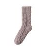 Hgvcfcv Thickened Men's Socks Fall And Winter Warm Mid-Calf Socks Solid Color Breathable Soft Fleece Men's Socks For Men view 1