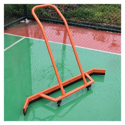 BYZOMU Tennis Court Water Broom, Professional Sports Basketball Court Squeegee Sweeper, Aluminum Rain Shuttle/Cleaning Equipment for Shopping Malls Workshops School Playgrounds (Color : Orange)